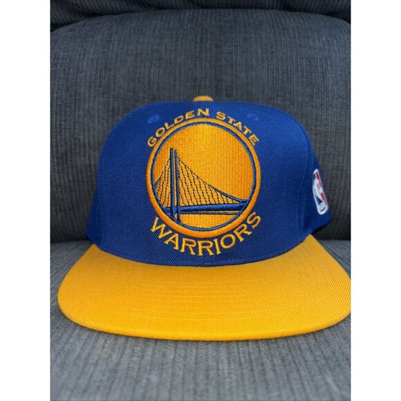 Golden State Warriors NBA Mitchell and Ness Snapback Hat Cap - Picture 1 of 5
